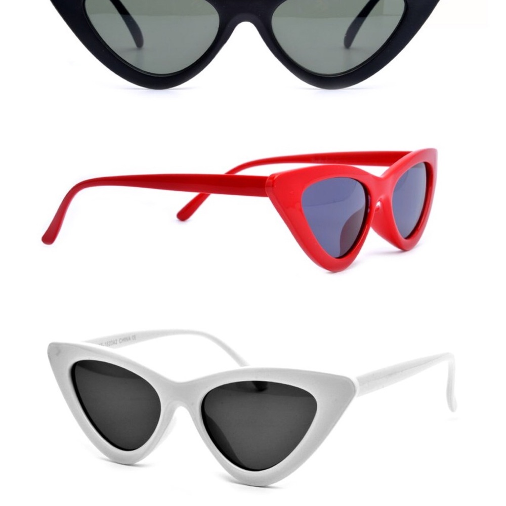White triangle sunglasses 🕶 All eyewear 3 for $30 - Picture 1 of 1